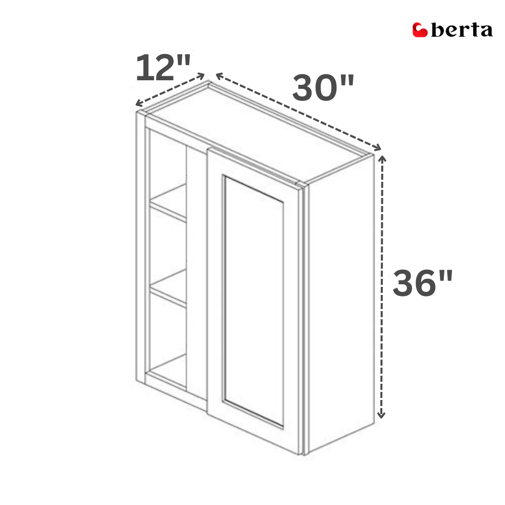 Wall Blind Corner Cabinets - Classic Shaker Pre-Assembled - Berta 