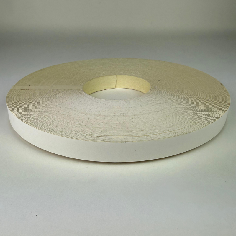 White Preglued Edge Banding