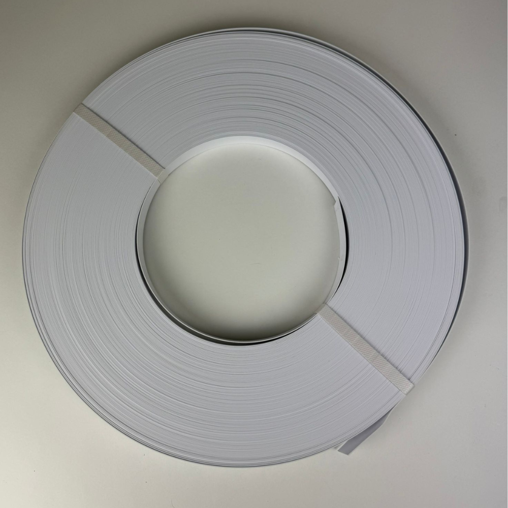 White Plastic Edgeband – 7/8" x 300ft Roll Without Glue - Berta Store 