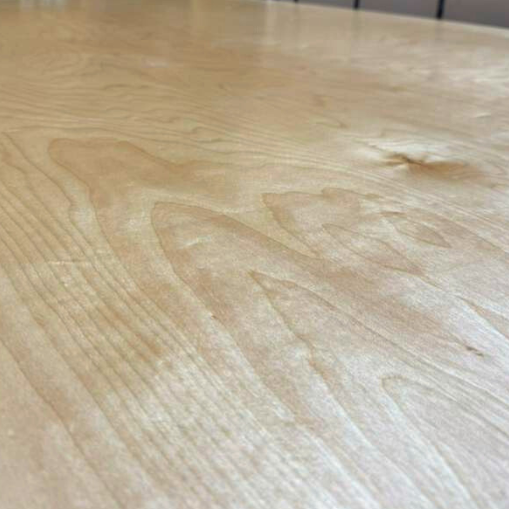 Detailed close-up of Prefinished Birch Plywood 4x8 wood grain surface with warm natural tone and UV protection